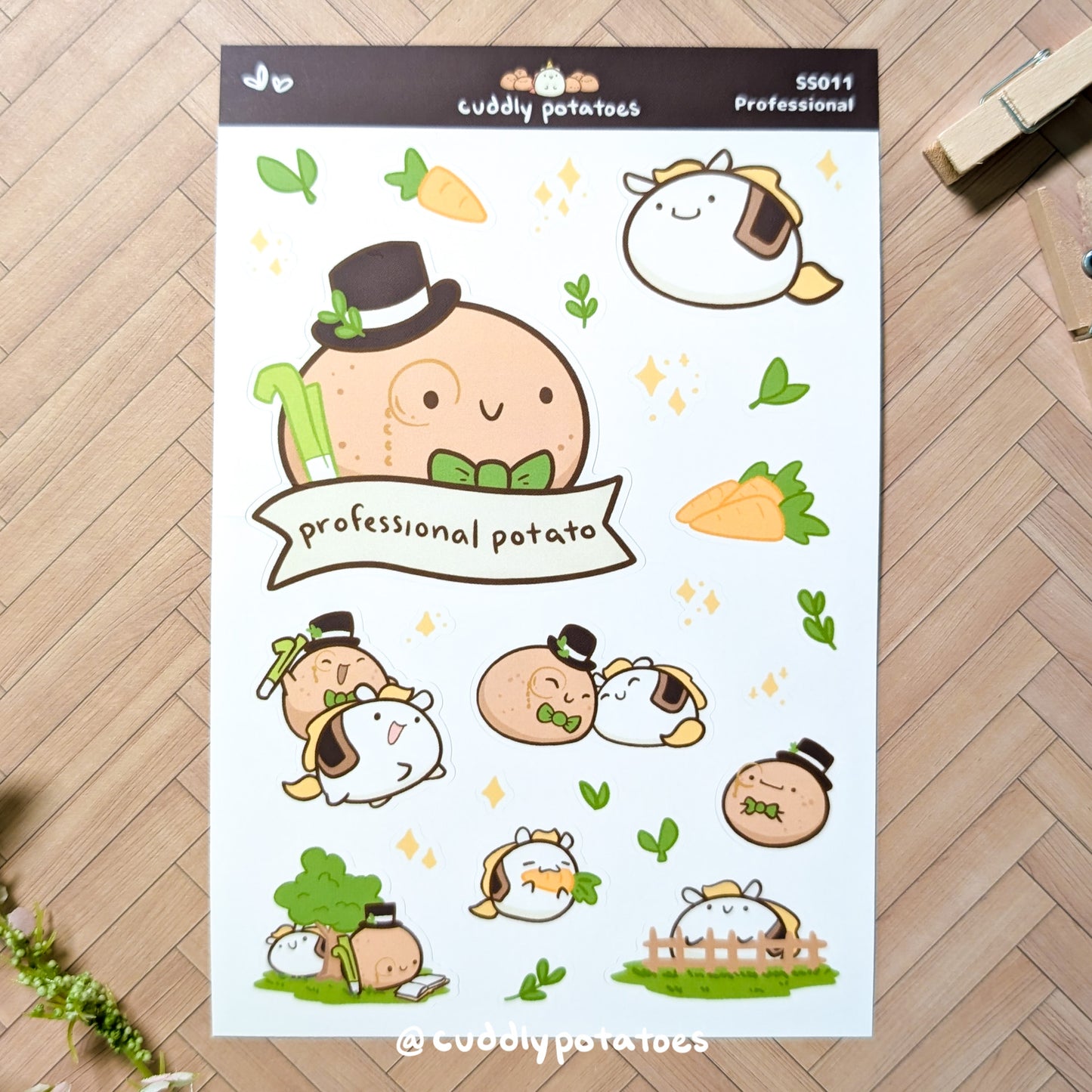 Professional Potato & Horse - Sticker Sheet