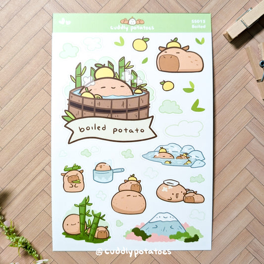 Boiled Potato & Capybara - Sticker Sheet