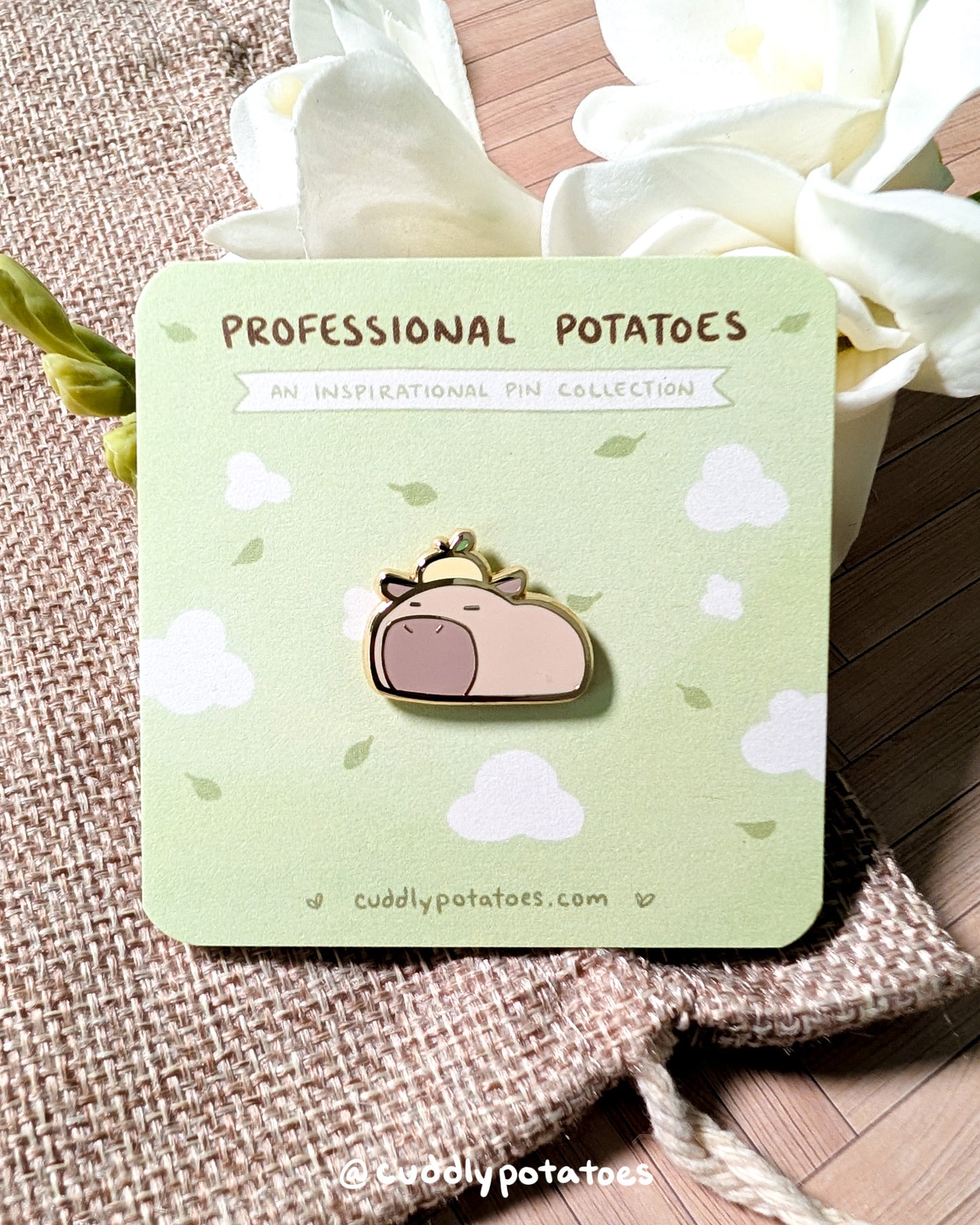 "Capybara" Mini Enamel Pin