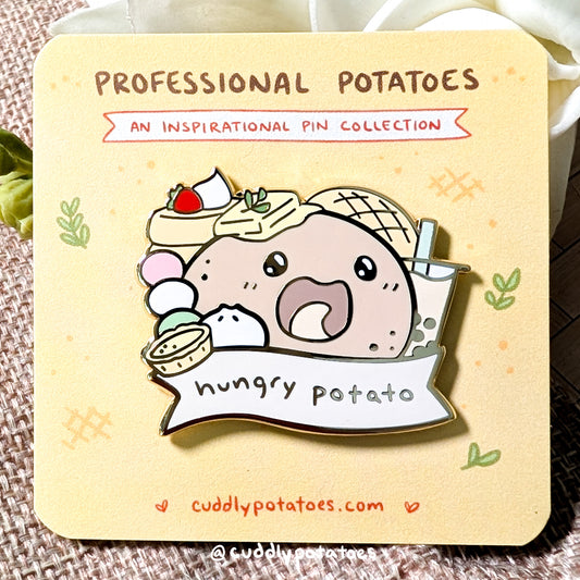 "Hungry Potato" Enamel Pin