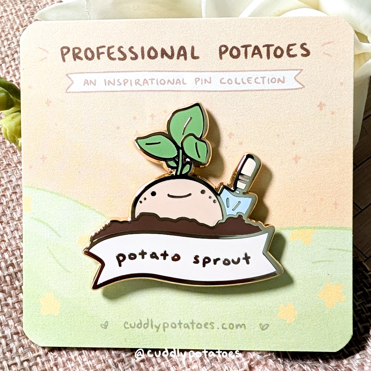 "Potato Sprout" Enamel Pin