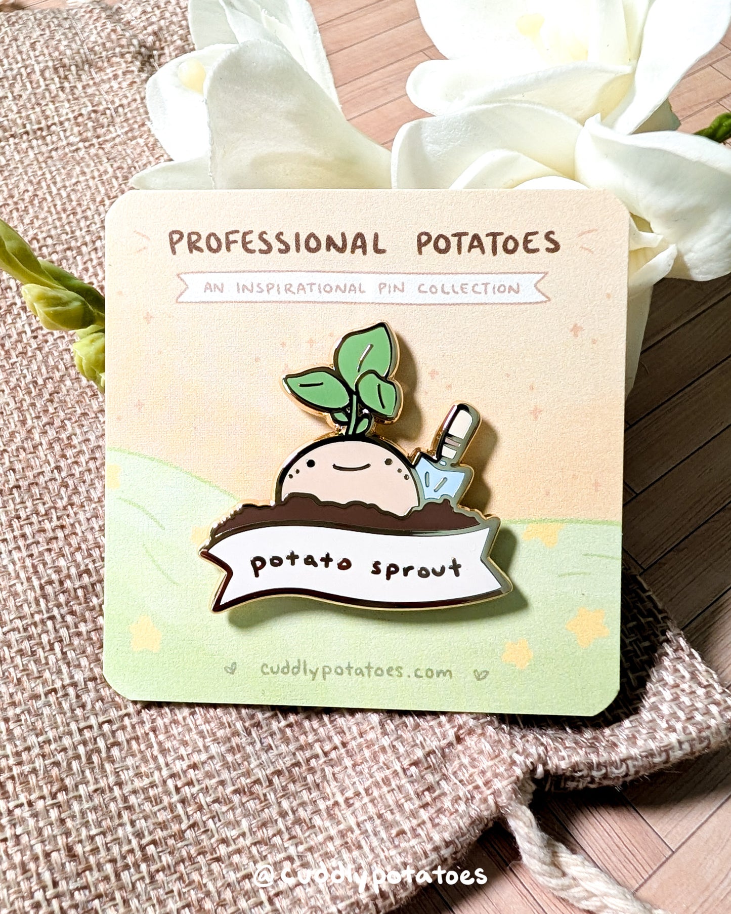 "Potato Sprout" Enamel Pin