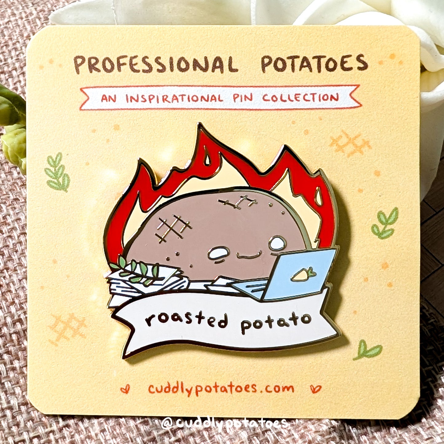 "Roasted Potato" Enamel Pin