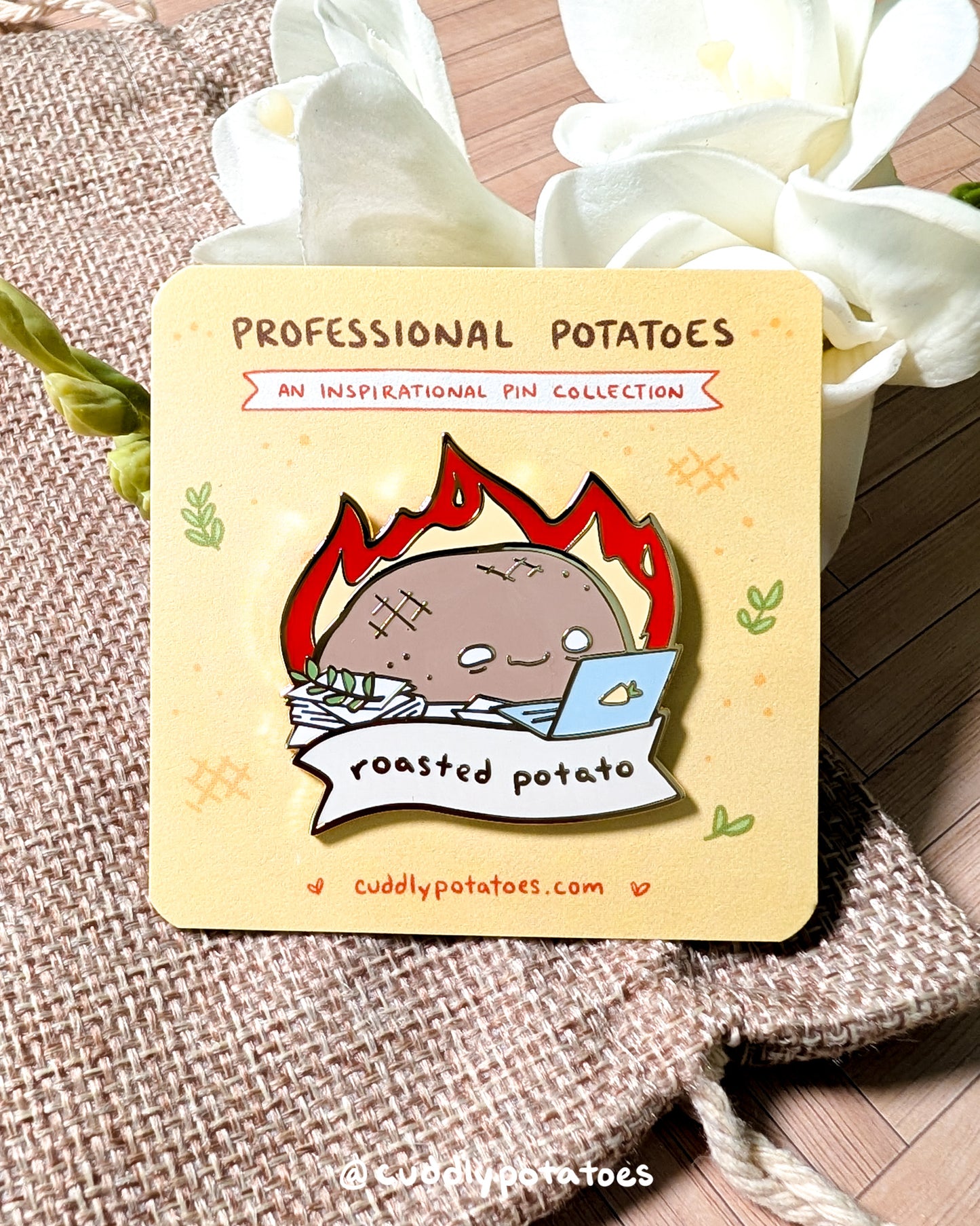 "Roasted Potato" Enamel Pin