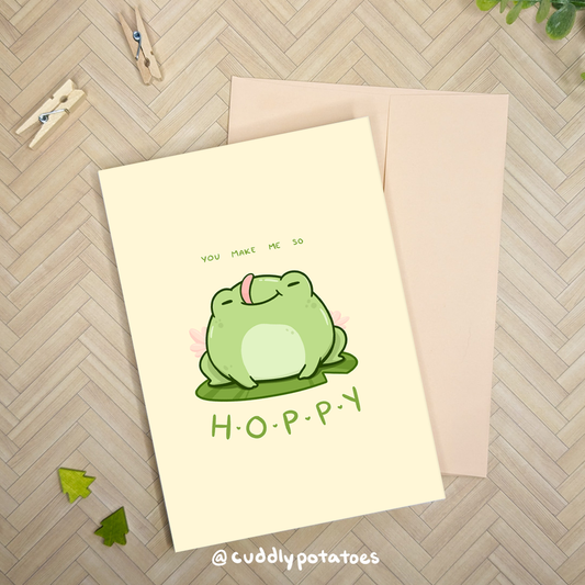 So Hoppy - A7 Greeting Card