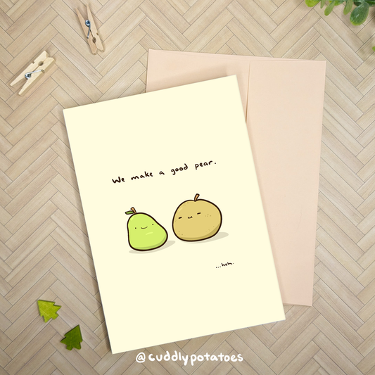 A Good Pear - A7 Greeting Card