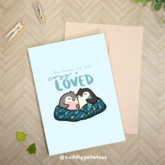 Cozy & Loved - A7 Greeting Card