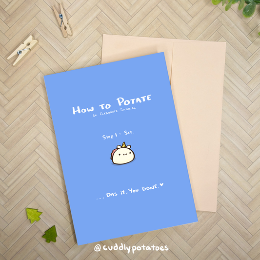 How to Potate - A7 Greeting Card