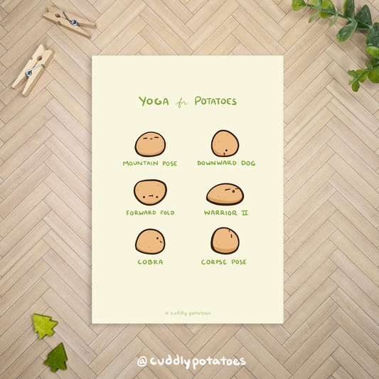 Yoga for Potatoes - 5x7 Print