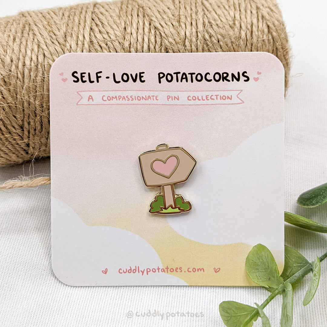 Love Your Self cute Pin for Sale by design-youridea