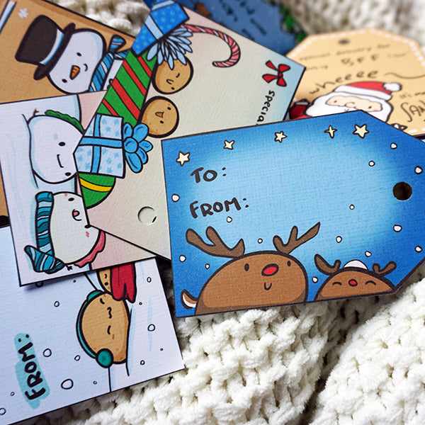 Holiday Potatoes Gift Tag Set - Digital Download