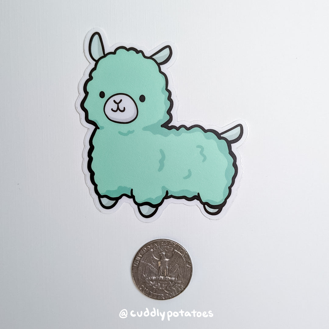 Llama the Alpaca Vinyl Sticker – Cuddly Potatoes
